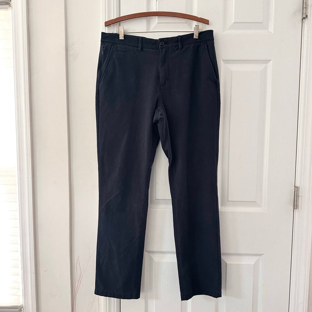 J Crew Oarsmen Blue Performance Pant 4 Way Stretch 770 Straight Pants 33 CG697